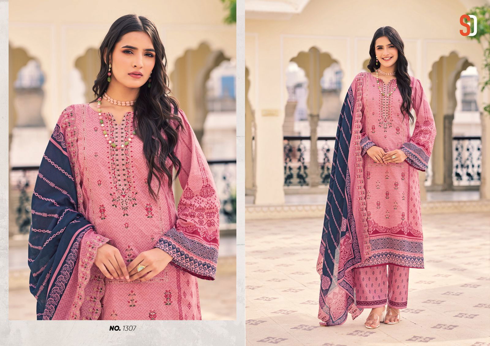 Bin Saeed Vol 13 By Shraddha Designer Cotton Dress Material Exporters In India